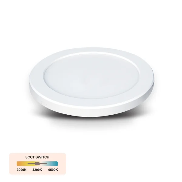 LED Aufbauleuchte Deckenleuchte 18 Watt rund IP20 CCT 3000K/4000K/6500K
