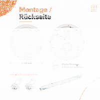 LED Aufbauleuchte Deckenleuchte 24 Watt rund IP20 CCT 3000K/4000K/6500K