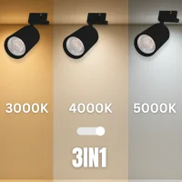 LED Schienen-Strahler | 30W | schwarz | CCT | 3 Phasen