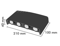 LED Wandleuchte 8W | CCT | IP65