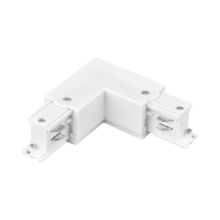 Verbindungsstück für 3-Phasen Schiene | L-Form | weiß