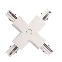 Verbindungsstück für 3-Phasen Schiene | X-Form | weiß