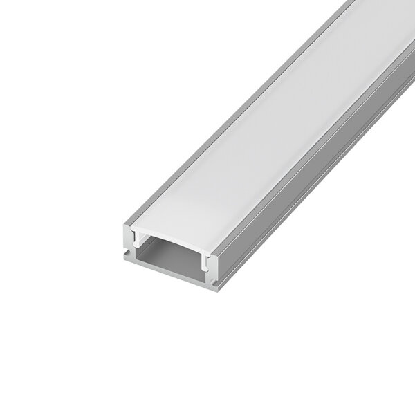 LED-Aluminiumprofil 2m | U-Profil Aufbau | silber