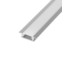 LED-Aluminiumprofil 2m | U-Profil Einbau | silber