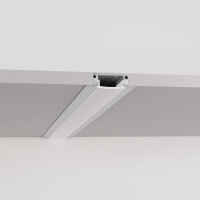 LED-Aluminiumprofil 2m | U-Profil Einbau | silber