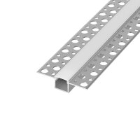 LED-Aluminiumprofil 2m | Unterputz breit | silber