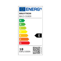 LED Leuchtmittel E27 18 Watt | T80 warmweiß (3000 K)