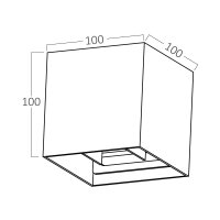 Außenwandleuchte | eckig | IP54 | grau inkl. 1x G9 LED