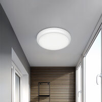 LED Aufbauleuchte Deckenleuchte mit Bewegungsmelder & batterie rund IP44 10/15/20W 5CCT