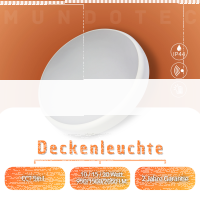 LED Aufbauleuchte Deckenleuchte mit Bewegungsmelder rund IP44 10/15/20W 5CCT