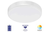 LED Aufbauleuchte Deckenleuchte mit Bewegungsmelder rund IP44 10/15/20W 5CCT