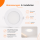 LED Panel Einbauleuchte rund 6W IP20 Ø 11,5 cm | CCT (warmweiß 3000K, neutralweiß 4200K, kaltweiß 6400K)