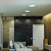 LED Panel Einbauleuchte rund 9W IP20 Ø 13,0 cm | CCT (warmweiß 3000K, neutralweiß 4200K, kaltweiß 6400K)