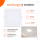 LED Panel Einbauleuchte rechteckig 18W | 20 x 20 cm (18,5 cm Deckenausschnitt) | IP20 | CCT (warmweiß 3000K, neutralweiß 4200K, kaltweiß 6400K)