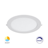 LED Panel Einbauleuchte rund 18W IP20 Ø 21 cm |...