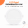 LED Panel Einbauleuchte rund 18W IP20 Ø 21 cm | Dimmbar | CCT (warmweiß 3000K, neutralweiß 4200K, kaltweiß 6400K)