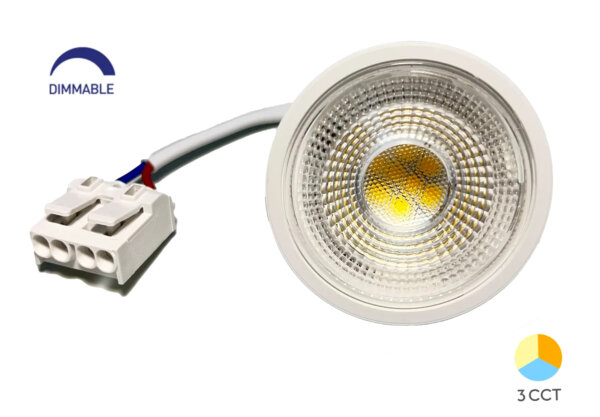 LED Modul für Einbaustrahler 7W | Dimmbar | CCT (warmweiß 3000K, neutralweiß 4200K, kaltweiß 6400K)