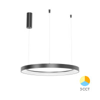 LED Hängeleuchte rund 36W 3in1 | schwarz