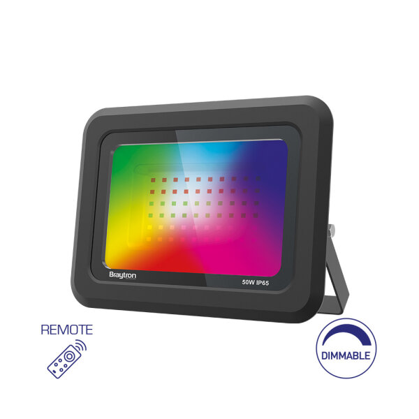 LED Flutlichtstrahler 50W RGB | schwarz | IP65