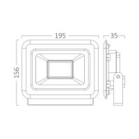 LED Flutlichtstrahler 50W RGB | schwarz | IP65