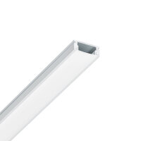 LED Aufbau U-Profil  12,3x7,59mm  Länge: 2m silber