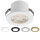 5x, 10x LED Einbauspot Minispot 3W IP54 rund weiß/schwarz/gold/silber Ø 3,5 cm (deckenausschnitt)