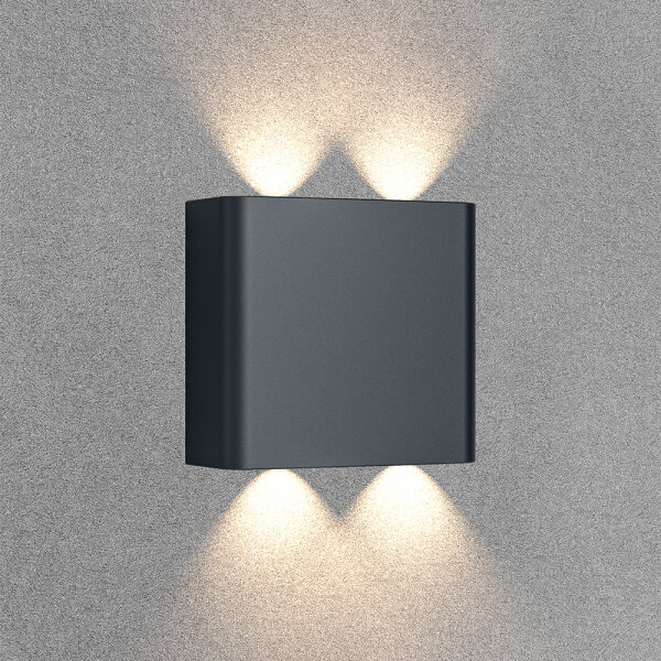 LED Wandleuchte Modern 4W IP65 Schutz CCT 3in1 Lichtfarben 3000K 4200K 6400K
