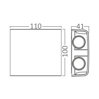 LED Wandleuchte Modern 4W IP65 Schutz CCT 3in1 Lichtfarben 3000K 4200K 6400K