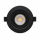 LED Einbauspot Einbaustrahler 9W Schwarz rund IP20 schwenkbar Ø 9,0 cm (deckenausschnitt)  CCT 3000K/4000K/6500K