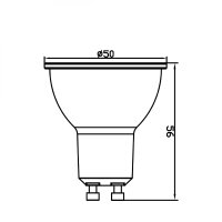 LED Leuchtmittel Reflektorlampe GU10 5W CCT 3 in 1 (warmweiß 3000K, neutralweiß 4200K, kaltweiß 6400K)
