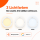 LED Aufbauleuchte Deckenleuchte rund 18 Watt IP20 mit Sensor  CCT 3 in 1 (warmweiß 3000K, neutralweiß 4200K, kaltweiß 6400K)