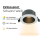 LED Einbauspot  9W schwarz-weiß rund IP20 Ø 7,0 cm (deckenausschnitt) CCT 3 in 1  (warmweiß 3000K, neutralweiß 4200K, kaltweiß 6500K)