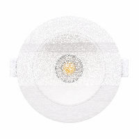 LED Einbauspot  9W weiß-weiß rund IP20 Ø 7,0 cm (deckenausschnitt) CCT 3 in 1  (warmweiß 3000K, neutralweiß 4200K, kaltweiß 6500K)