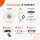 LED Einbauspot  9W weiß-weiß rund IP20 Ø 7,0 cm (deckenausschnitt) CCT 3 in 1  (warmweiß 3000K, neutralweiß 4200K, kaltweiß 6500K)