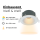LED Einbauspot  9W weiß-weiß rund IP20 Ø 7,0 cm (deckenausschnitt) CCT 3 in 1  (warmweiß 3000K, neutralweiß 4200K, kaltweiß 6500K)