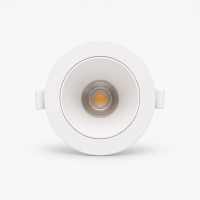 LED Einbauspot  14W weiß-weiß rund IP20 Ø 90-95mm (Deckenausschnitt) CCT 3 in 1  (warmweiß 3000K, neutralweiß 4200K, kaltweiß 6500K)