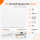 LED Deckenpanel Deckenleuchte Einbauleuchte Backlight | 36 Watt | 62 x 62 cm | Lichtfarbe einstellbar CCT(3in1)