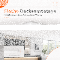 LED Aufbauleuchte Deckenleuchte Backlite 36W  620x620-3IN1 3850 Lumen UGR<19