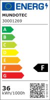 LED Aufbauleuchte Deckenleuchte rechteckig Backlite  36 W | 30x120cm -3IN1 UGR<19