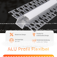 Aluminium LED Unterputz Profil, Trockenbau, flexibel...