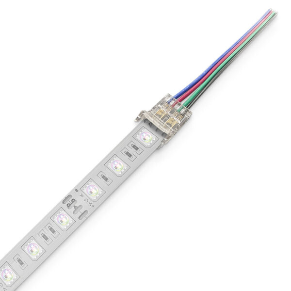 Verbindugstück 2 Poliger RGB LED zu Kabel Verbinder für 10mm Streifen