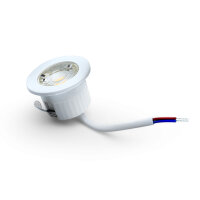 LED Einbauspot Minispot Dimmbar 3W IP54 rund weiß/schwarz/gold/silber Ø 3,5 cm (deckenausschnitt) warmweiß (3000 K)