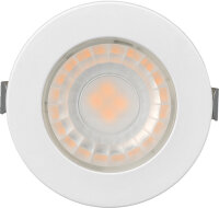 LED Einbauspot Minispot Dimmbar 3W IP54 rund weiß/schwarz/gold/silber Ø 3,5 cm (deckenausschnitt) warmweiß (3000 K)
