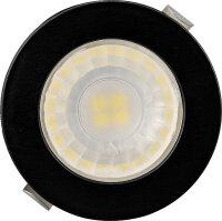 LED Einbauspot Minispot Dimmbar 3W IP54 rund weiß/schwarz/gold/silber Ø 3,5 cm (deckenausschnitt) warmweiß (3000 K)