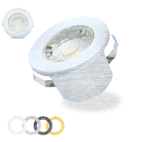 LED Einbauspot Minispot Dimmbar 3W IP54 rund...