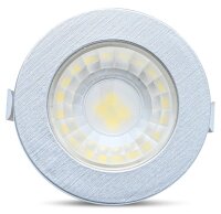 LED Einbauspot Minispot Dimmbar 3W IP54 rund weiß/schwarz/gold/silber Ø 3,5 cm (deckenausschnitt) neutralweiß (4000 K)