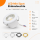 LED Einbauspot Minispot Dimmbar 3W IP54 rund weiß/schwarz/gold/silber Ø 3,5 cm (deckenausschnitt) neutralweiß (4000 K)