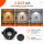 LED Einbauspot Einbaustrahler Dimmbar 7W schwarz rund IP20 schwenkbar Ø 7,0 cm (deckenausschnitt)  CCT 3000K/4000K/6500K
