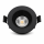 LED Einbauspot  6,5W schwarz rund IP20 Ø 7,0 cm (deckenausschnitt) CCT 3 in 1  (warmweiß 3000K, neutralweiß 4200K, kaltweiß 6500K)