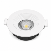 LED Einbauspot Dimmbar 6,5W weiß rund IP20 Ø 7,0 cm (deckenausschnitt) CCT 3 in 1  (warmweiß 3000K, neutralweiß 4200K, kaltweiß 6500K)